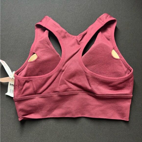 Jessica Simpson Black Front Twist Sports Bra NWT Size M - Picture 2 of 3